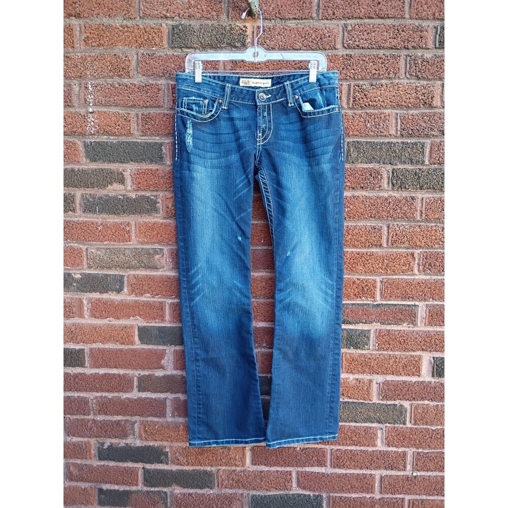 BKE Sabrina Women's Denim Blue Jeans Size 30x31.5 contrast stitching western